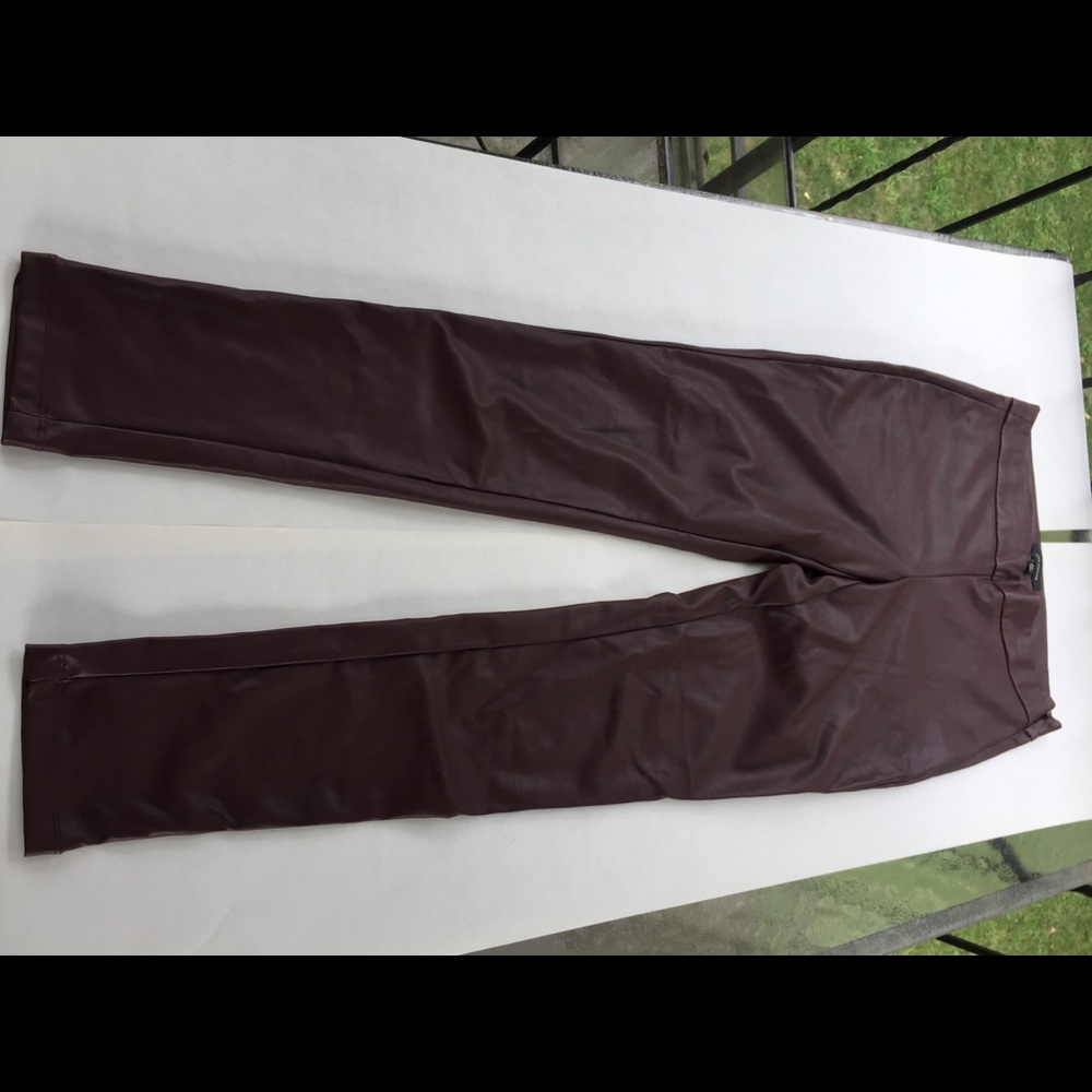 Faux leather pants